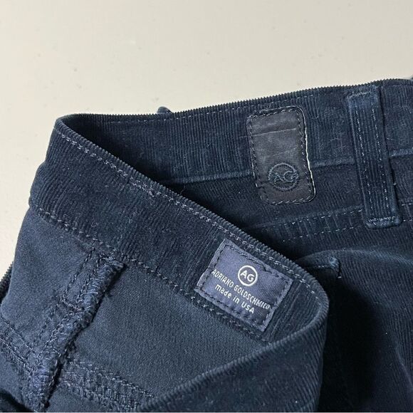 AG Adriano Goldschmied Stevie Slim Straight Corduroy Pants in Dark Navy - Picture 8 of 13